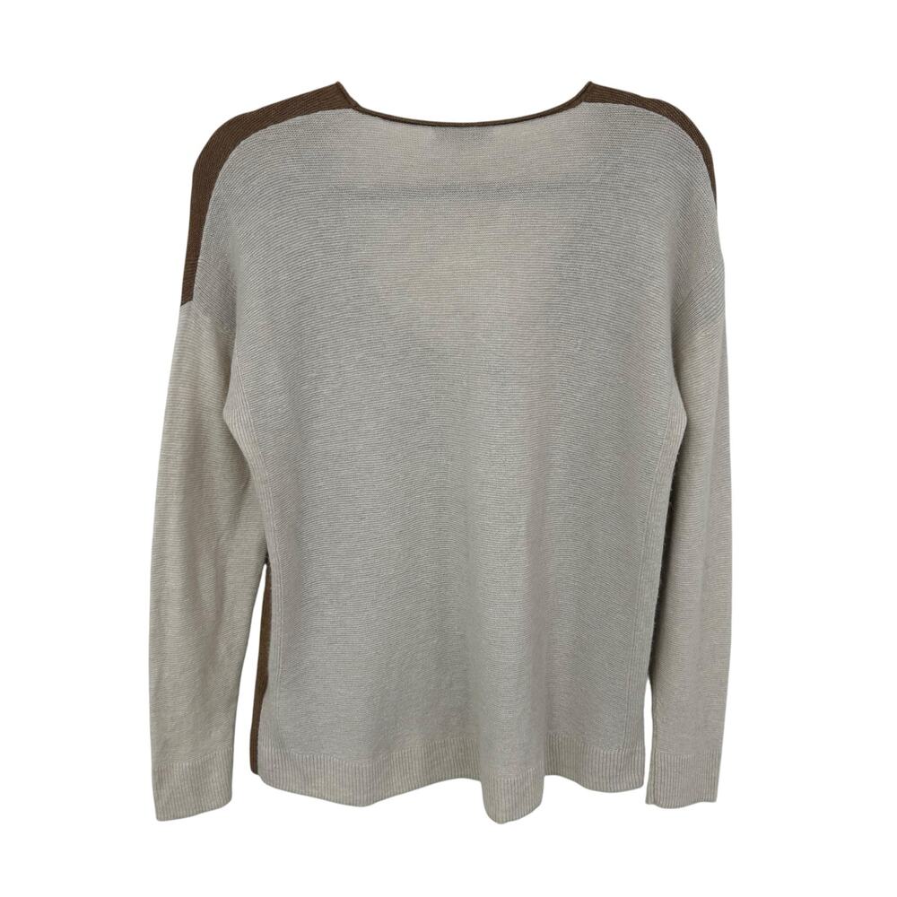 Madewell Heather Cement Kimball Pullover Sweater in Colorblock Womens Large - Picture 7 of 7